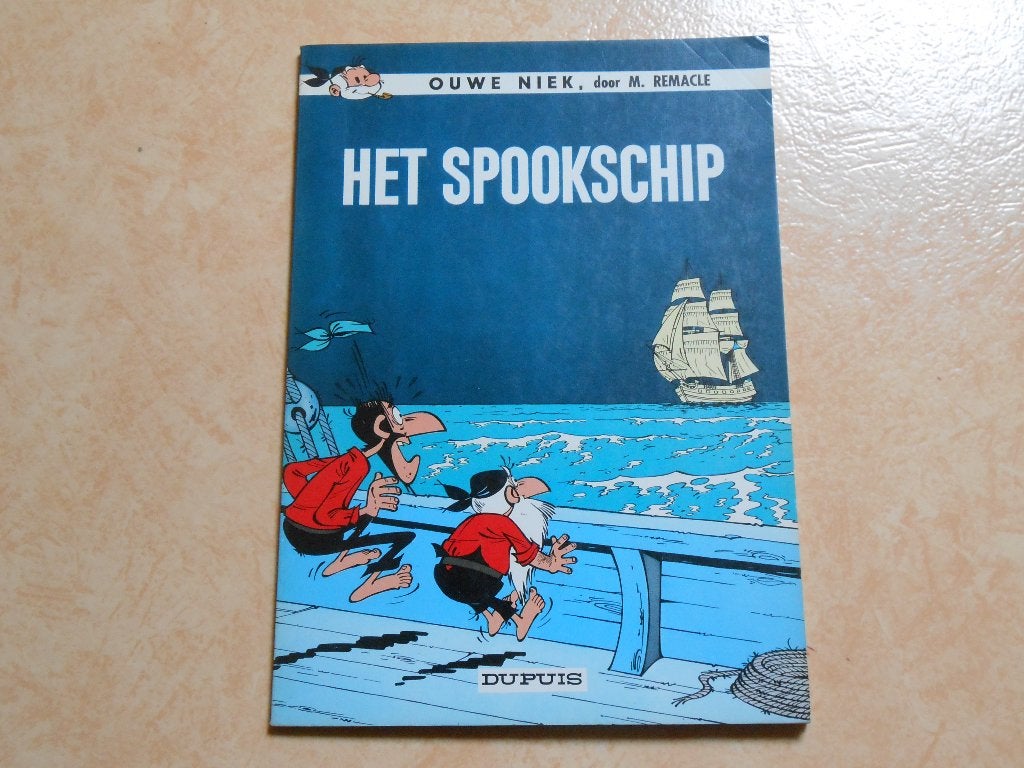 Ouwe Niek en Zwartbaard 10 Het spookschip 1967 1ste druk., Eén stripboek, M. Remacle, Ophalen of Verzenden, Zo goed als nieuw