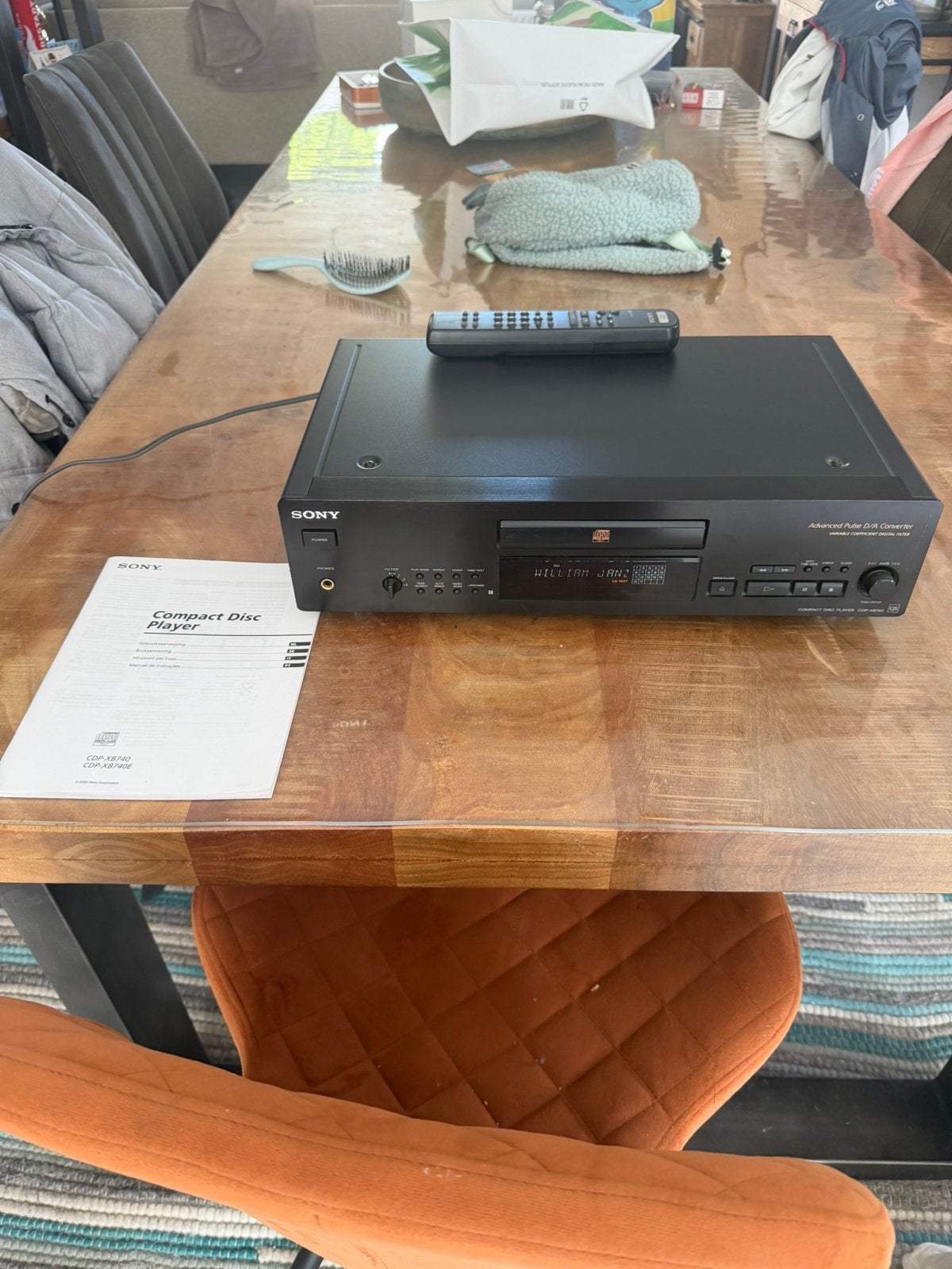 Sony CDP-XB740 qs in top staat, Ophalen of Verzenden, Zo goed als nieuw, Sony