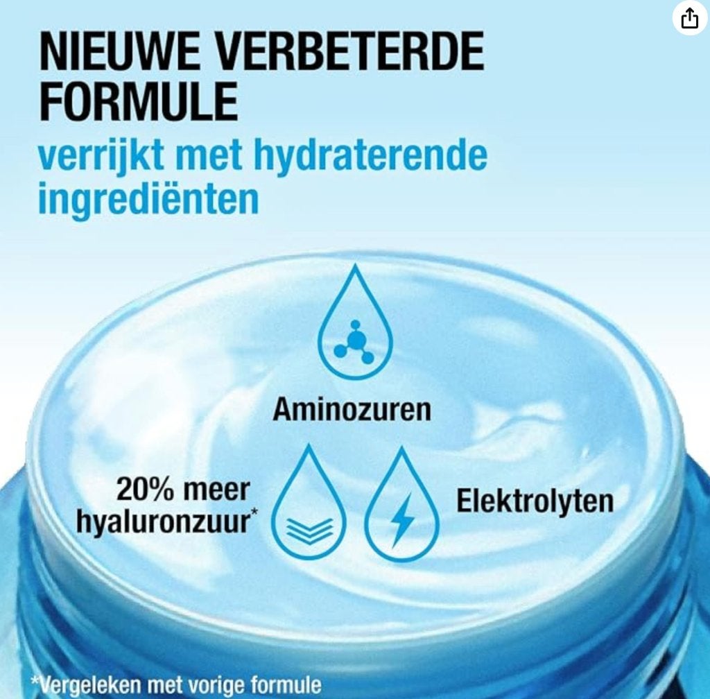 Vochtinbrengende crème - Neutrogena Hydro Boost Aqua Gel, Verzenden, Nieuw, Gehele gezicht