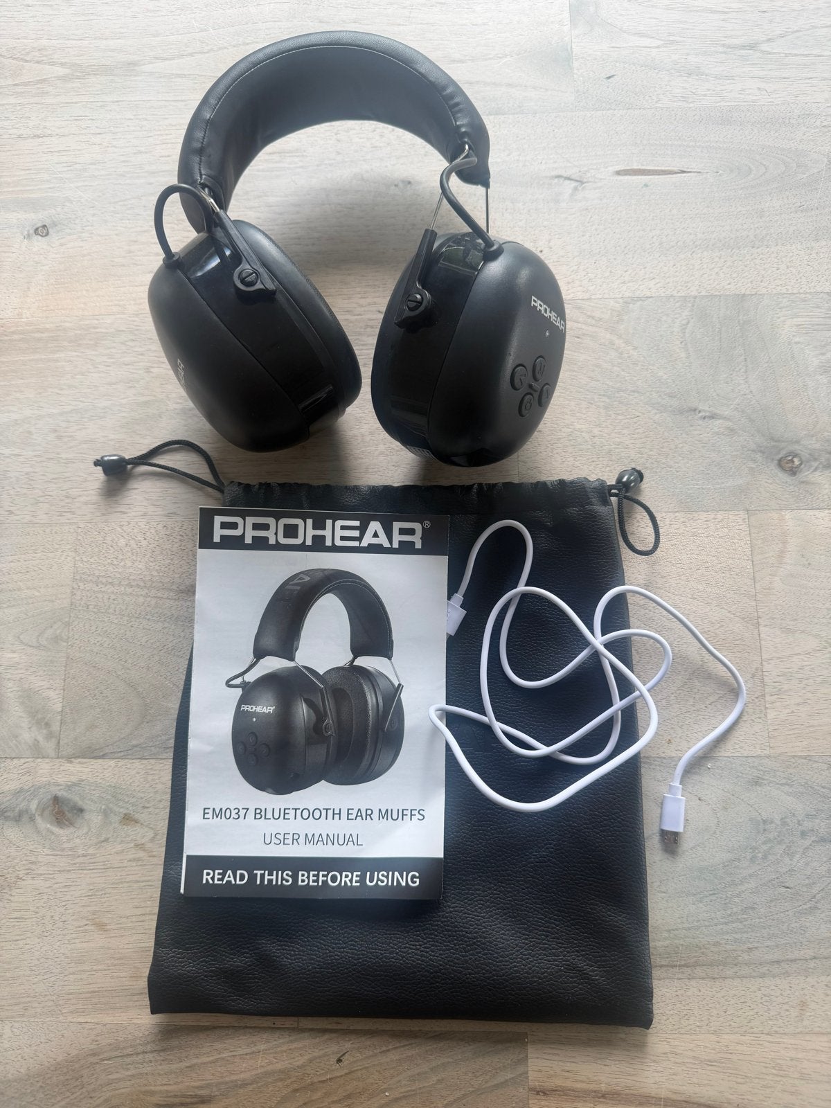 PROHEAR EM037 Bluetooth Gehoorbeschermers Zwart, Overige merken, Bluetooth, Gehoorbeschermer, Ophalen of Verzenden