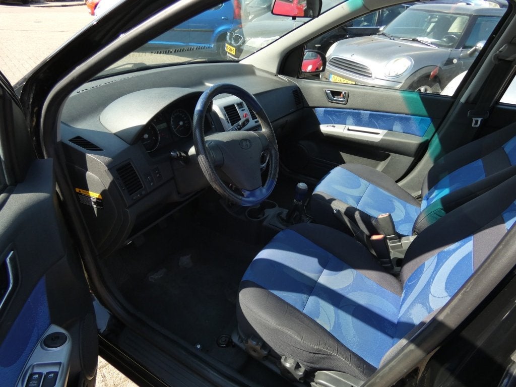 Hyundai Getz 1.4i Active Airco NWE APK (bj 2008), Auto's, Voorwielaandrijving, 450 kg, 4 cilinders, Zwart
