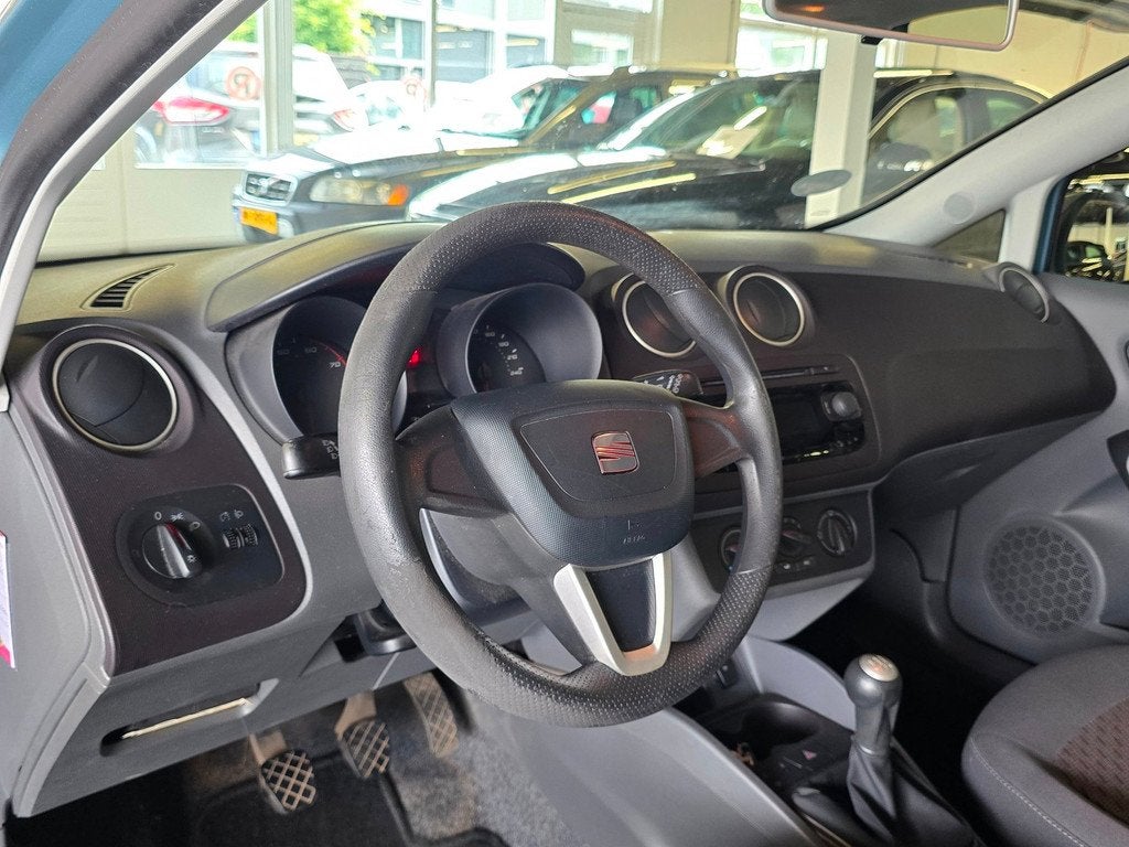 Seat Ibiza 1.2 Club/AIRCO/5-DEURS/APK 04-2027/N.A.P/, Auto's, Voorwielaandrijving, Euro 5, Stof, Zwart