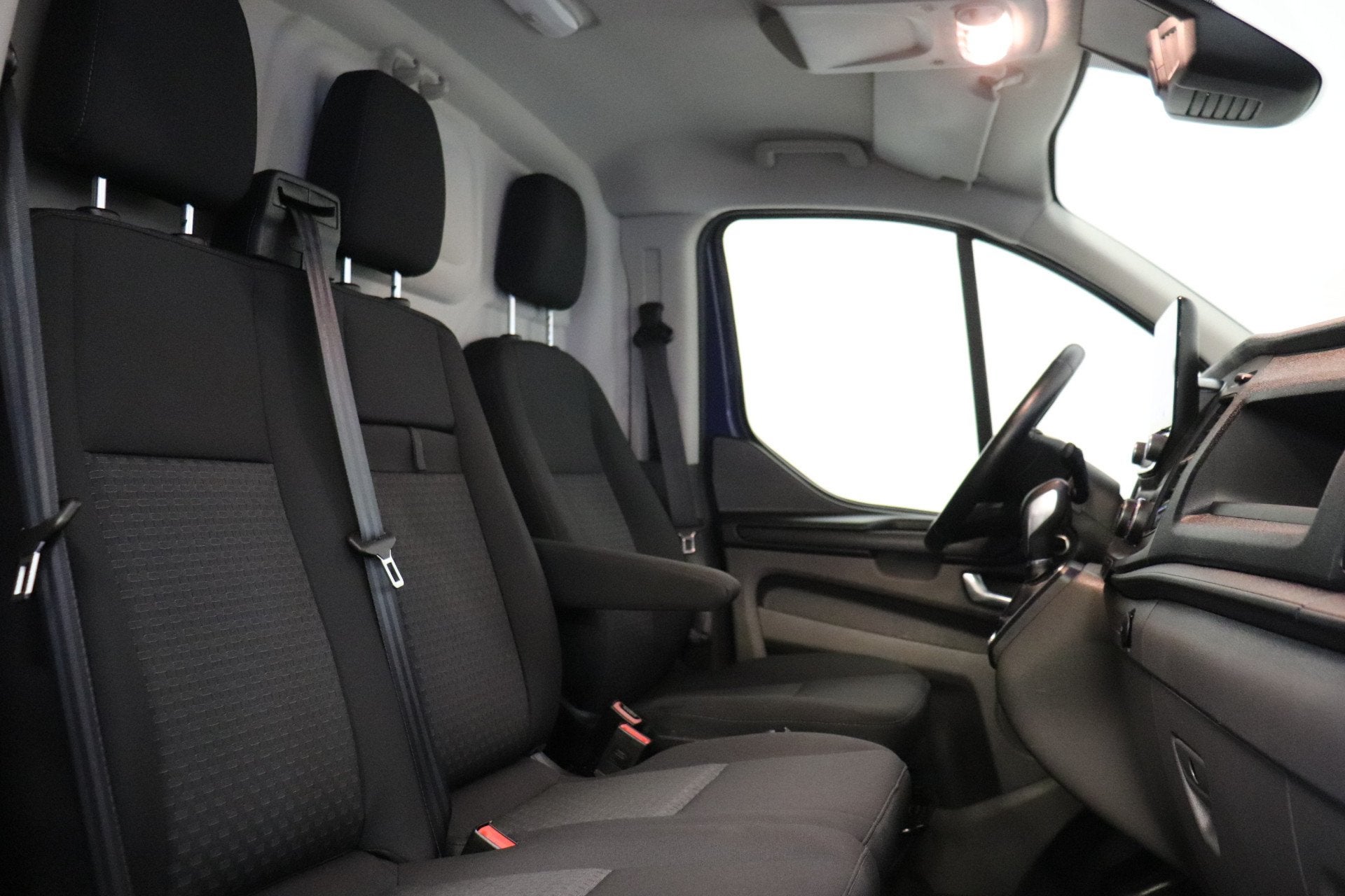 Ford Transit Custom 2.0 TDCI 130PK Automaat 2x Schuifdeur EU, Stof, 4 cilinders, Blauw, Bedrijf