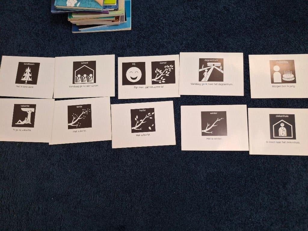 Pictogrammen voor dagplanning en seizoenen, Non-fictie, Zo goed als nieuw, Ophalen, Onbekend