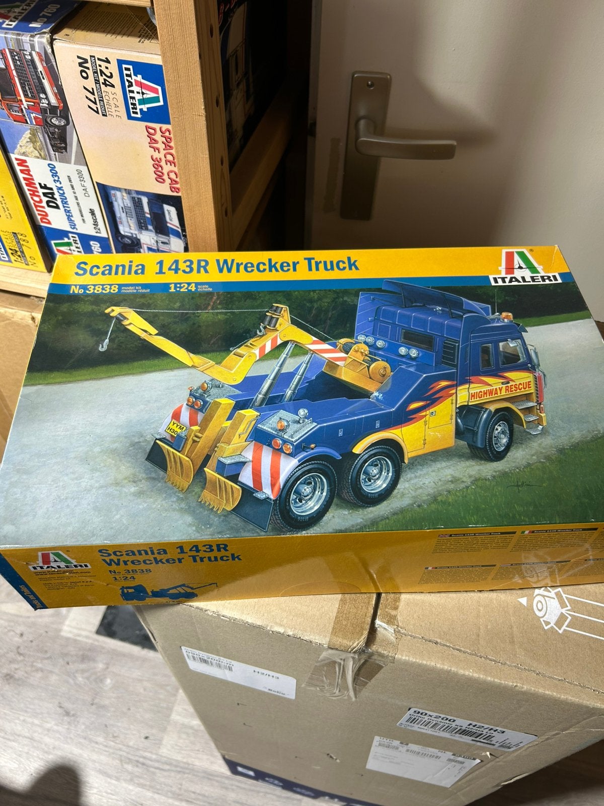 Italeri 3838 Scania 153R wrecker truck, Italeri, Groter dan 1:32, Ophalen of Verzenden, Zo goed als nieuw