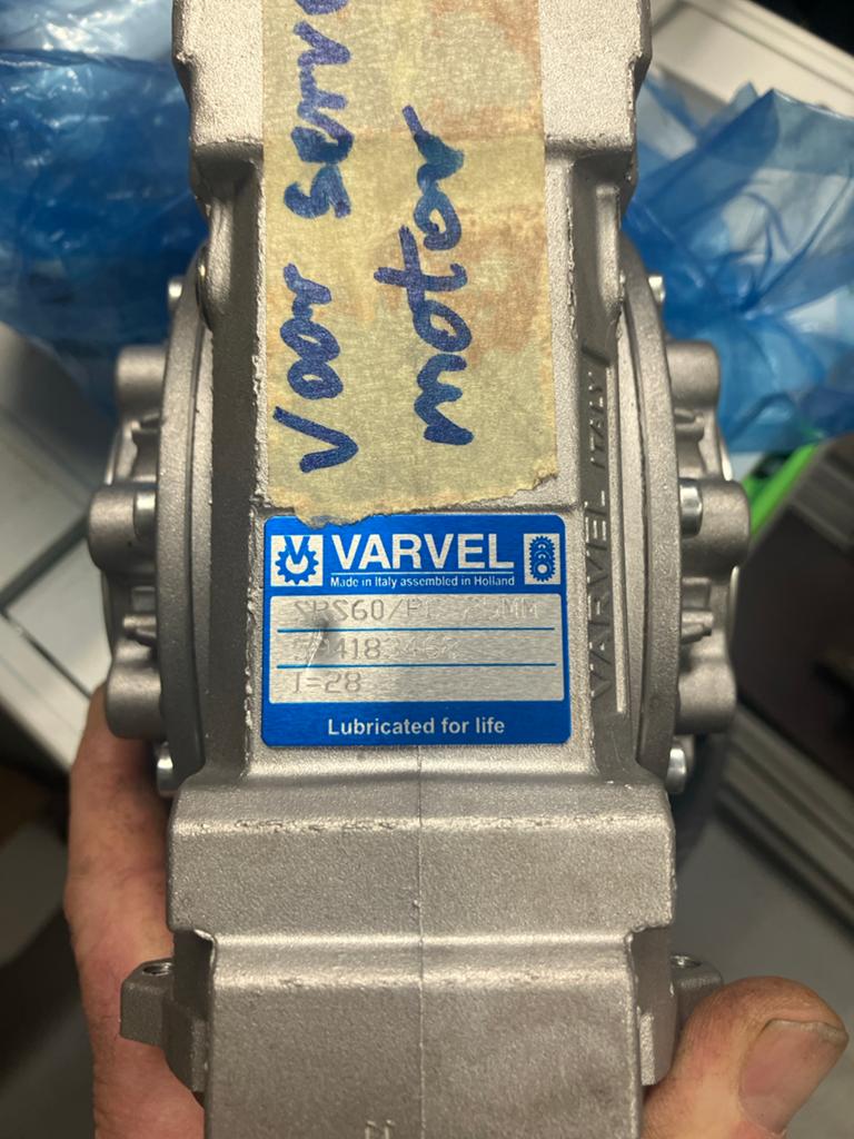 Nieuw Varvel SRS60/P Reductiekast voor Servomotor, Ophalen of Verzenden