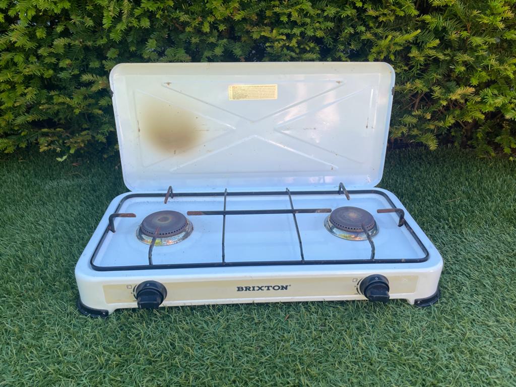 Brixton 2-pits gasfornuis - Ideaal voor camping, Caravans en Kamperen, Kampeeraccessoires, Gebruikt, Ophalen of Verzenden