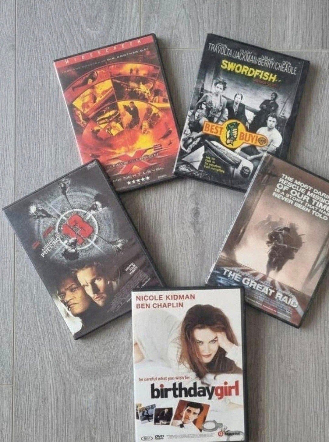 Set van 5 DVD's - Actie & Thriller Films Swordfish, XXX 2, Vanaf 16 jaar, Nederlands, Overige genres, Ophalen of Verzenden