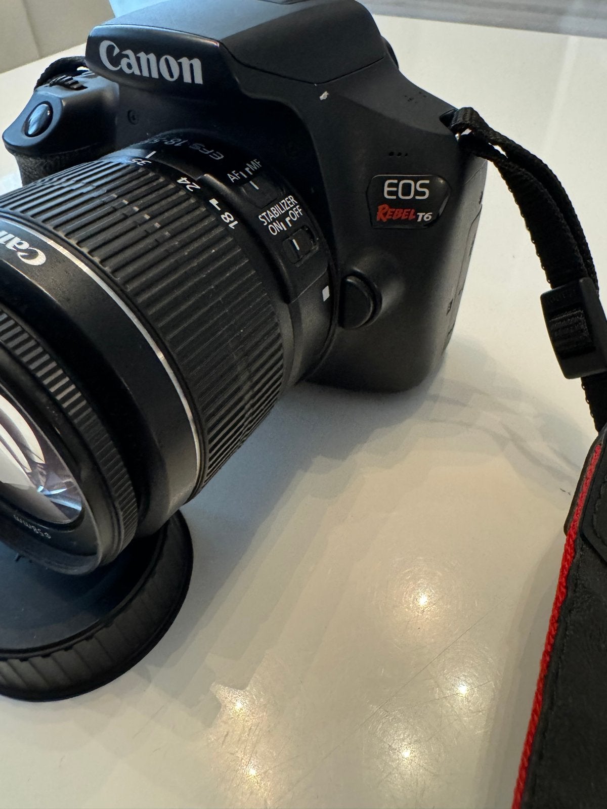 Canon EOS RebelT6 incl Lens, Audio, Tv en Foto, Fotocamera's Digitaal, Ophalen, Gebruikt, Canon, 8 keer of meer