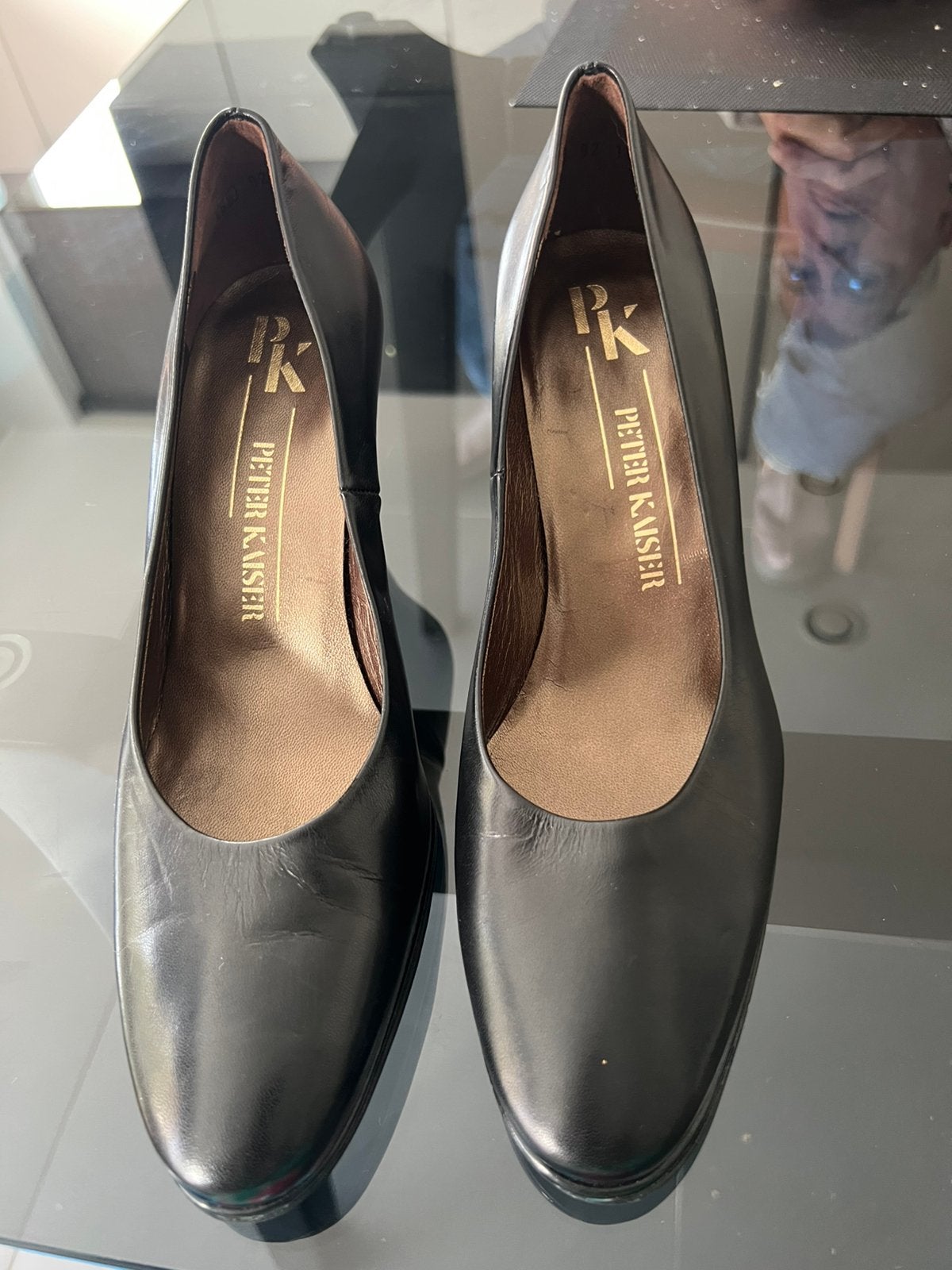 Fraaie Peter Kaiser leren pumps m. 38,5, Ophalen of Verzenden, Nieuw, Zwart, Pumps