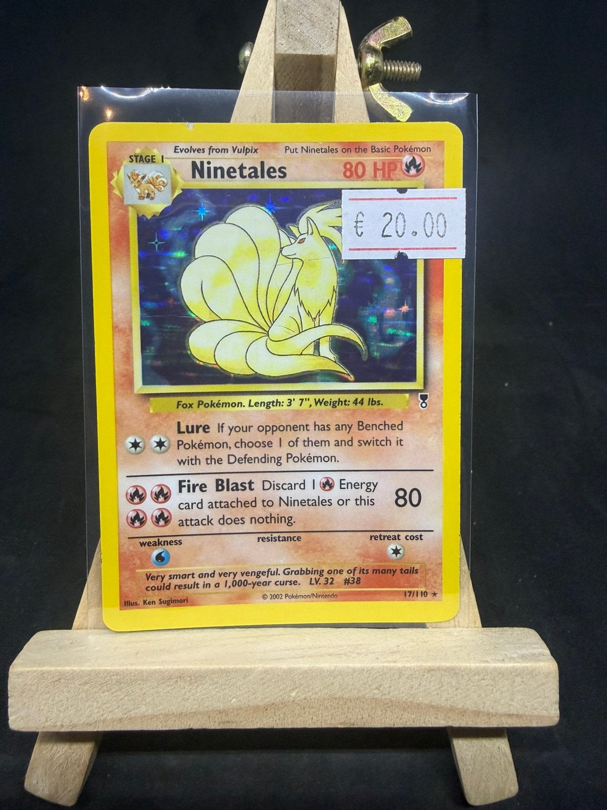 Ninetales 17/110 holo lp/lp, Ophalen of Verzenden, Zo goed als nieuw