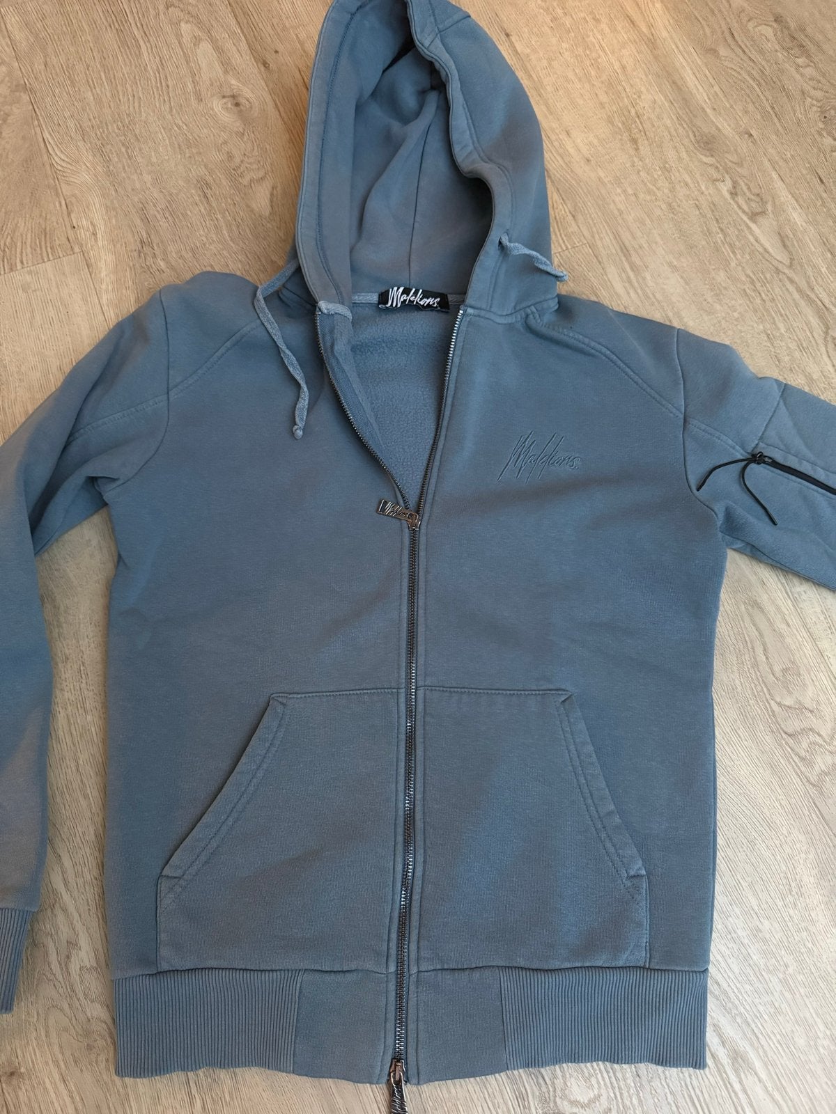 Malelions hoodie met rits - Zo goed als nieuw maat s, Ophalen of Verzenden, Zo goed als nieuw, Maat 46 (S) of kleiner, Blauw