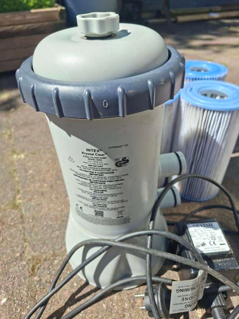 “INTEX MODEL 604G filterpomp met 4 filters voor zwembad, Tuin en Terras, Zwembad-toebehoren, Ophalen, Gebruikt