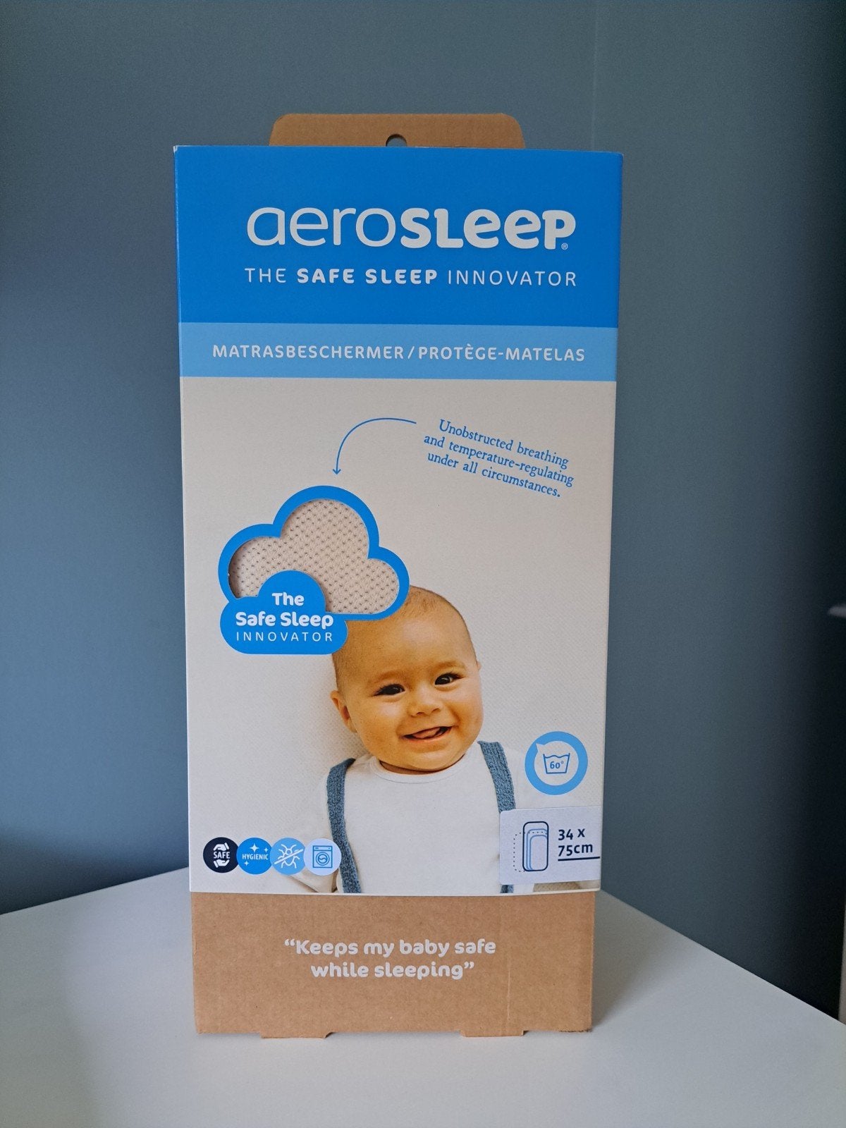 Aerosleep Matrasbeschermer 34x75 cm - Nieuw in doos, Kinderen en Baby's, Ophalen, Nieuw, Overige typen