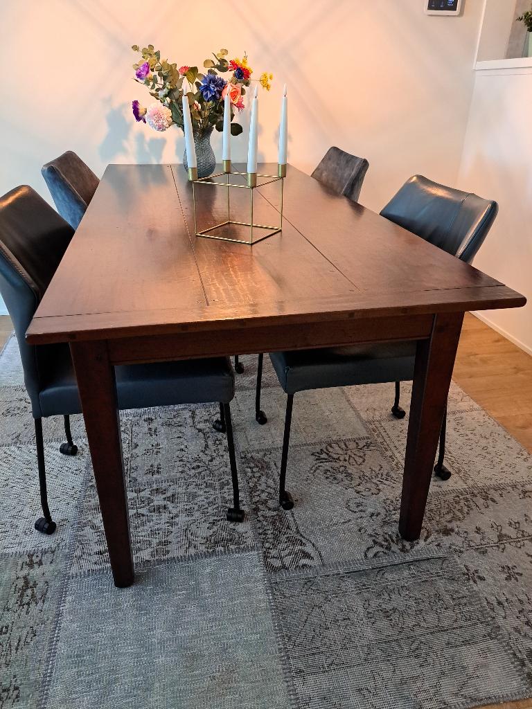 eetkamertafel, Huis en Inrichting, Tafels | Eettafels, Ophalen, 200 cm of meer, 50 tot 100 cm, Zo goed als nieuw