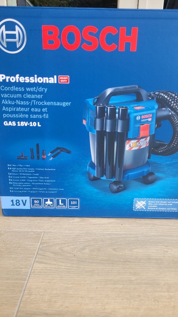 NIEUW: Bosch Professional bouwstofzuiger GAS 18V-10L, Ophalen of Verzenden, Nieuw, Overige typen