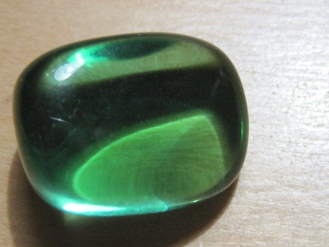 e. aparte edelsteen GROENE OBSIDIAAN (3), Verzenden, Nieuw