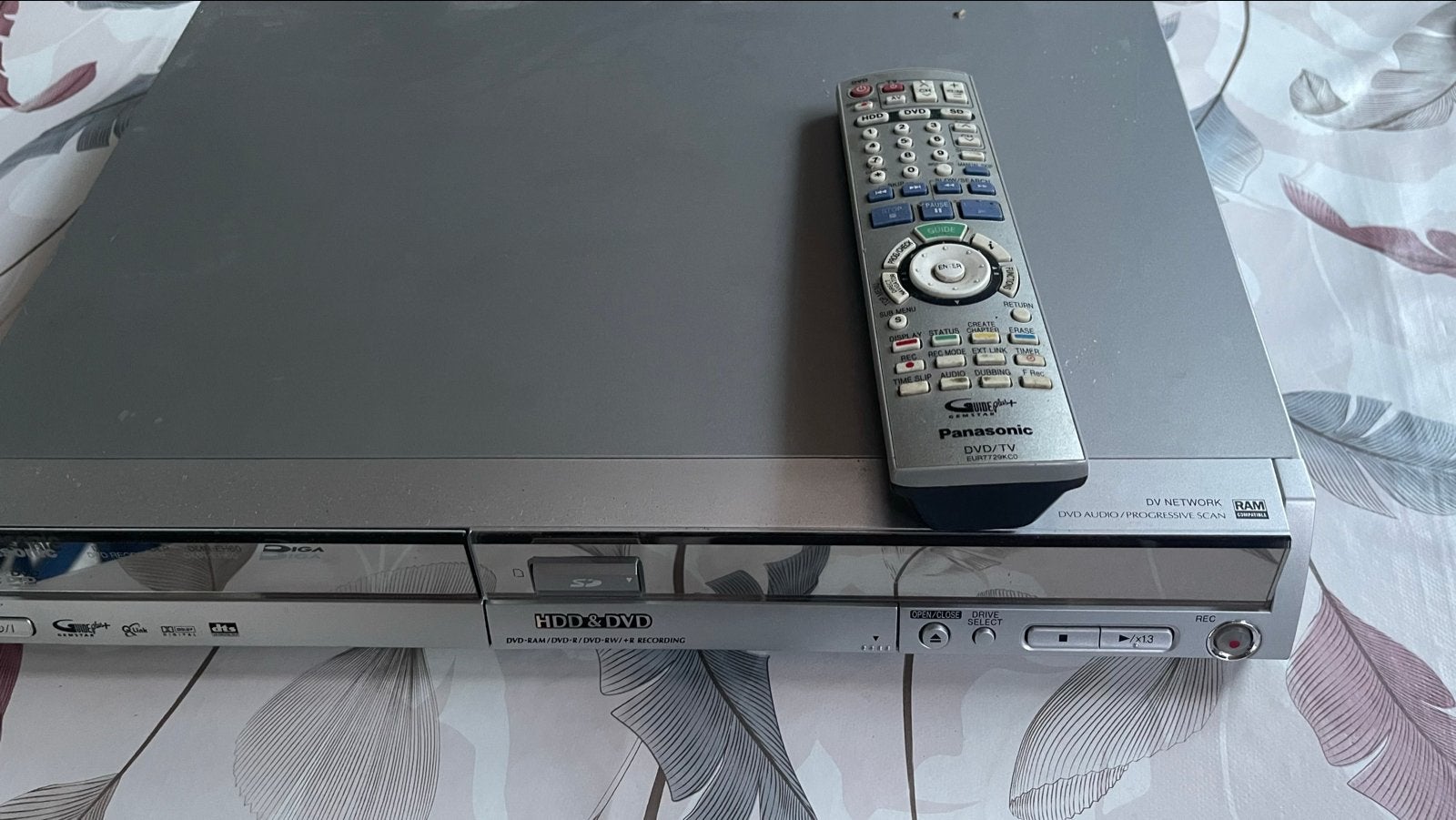 Panasonic DVD Recorder met met HDD en afstandsbediening, Ophalen, Gebruikt, Panasonic, Met harddisk