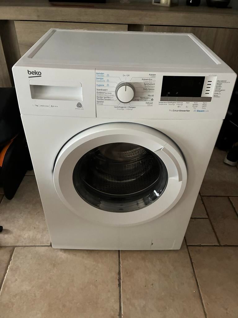 Beko WTV-7712 BLS Wasmachine - 7kg, ProSmartInverter, Ophalen, Gebruikt, Voorlader, 85 tot 90 cm
