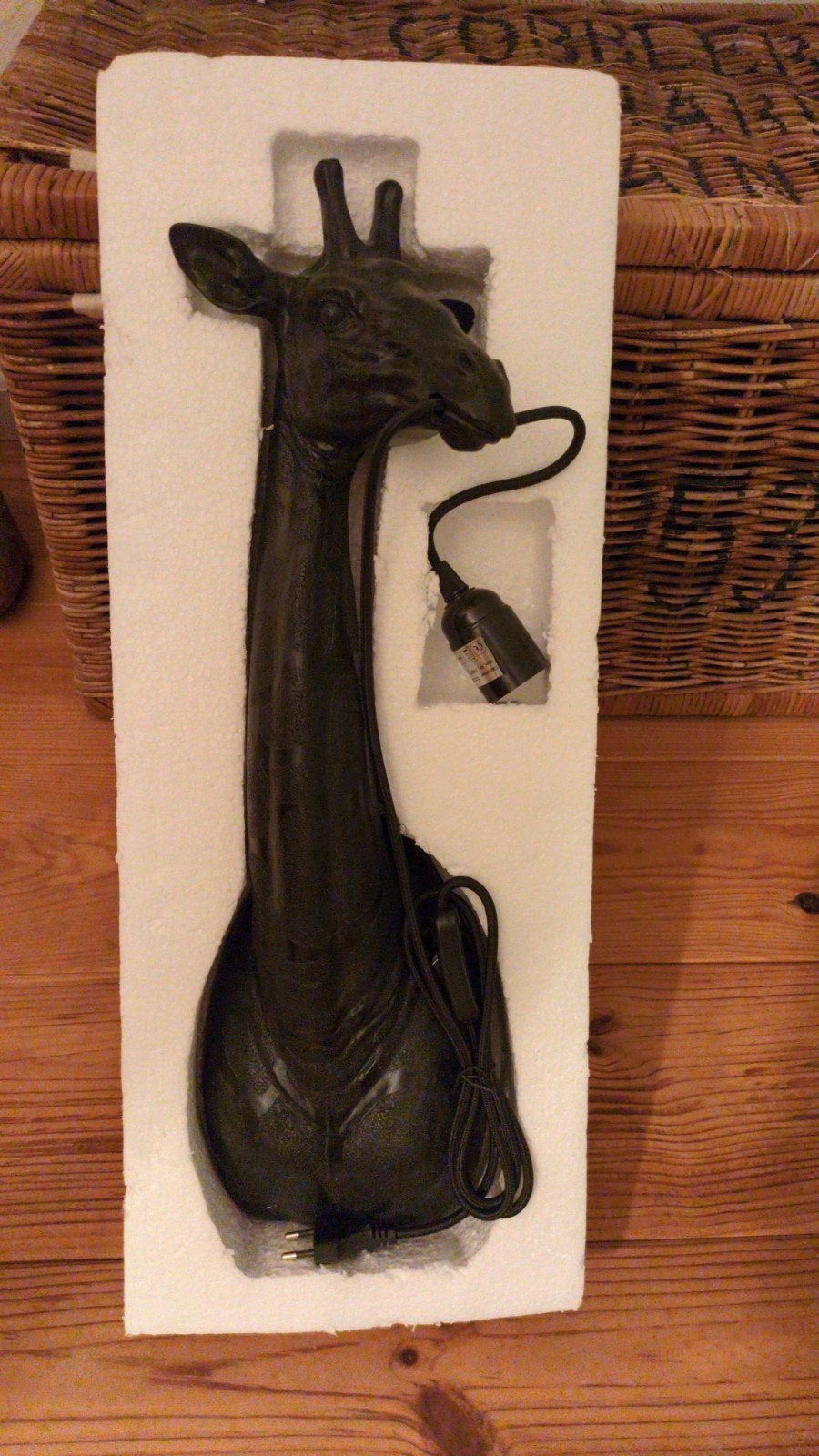 Nieuwe originele wandlamp "Giraffe" van Loods5, Kunststof, Zwart, Nieuw, Ophalen of Verzenden