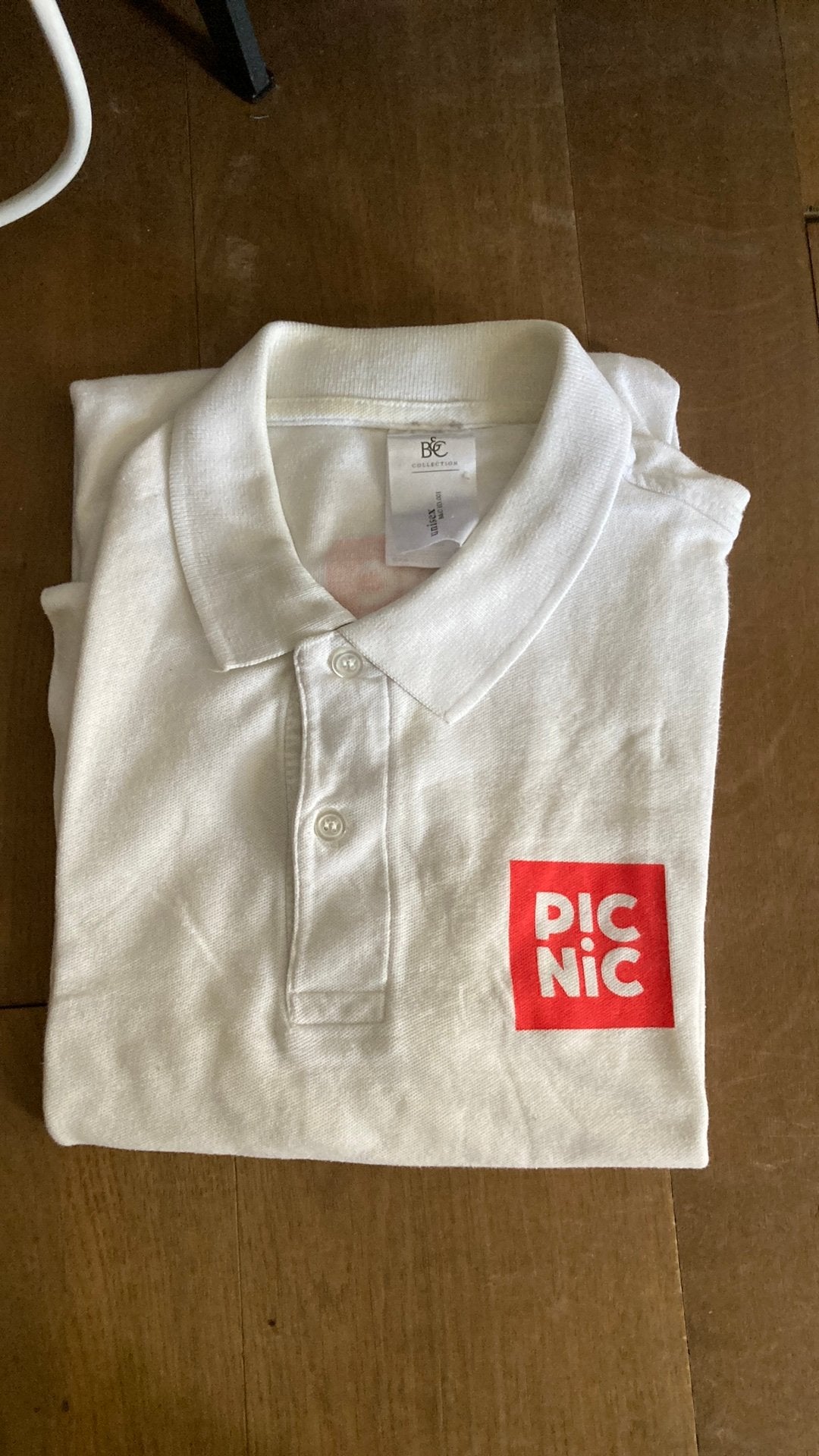 Picnic polo shirt bedrijfskleding maat m, Kleding | Heren, Ophalen of Verzenden, Zo goed als nieuw, Maat 48/50 (M), Wit