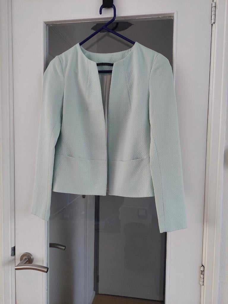 Steps licht mintgroene open blazer maat 34/36, Ophalen of Verzenden, Zo goed als nieuw, Steps, Jasje