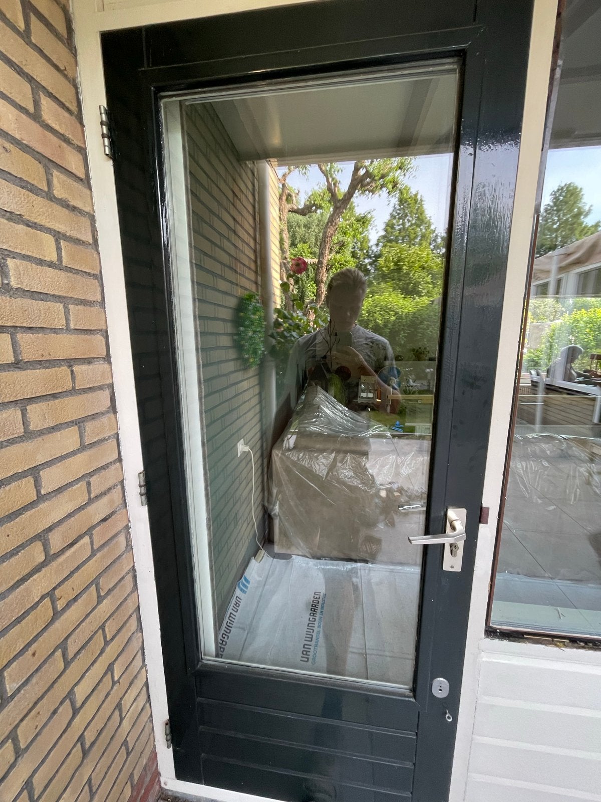 4 verschillende meranti buitendeuren, Doe-het-zelf en Verbouw, Deuren en Horren, Ophalen, Gebruikt, 80 tot 100 cm, Buitendeur
