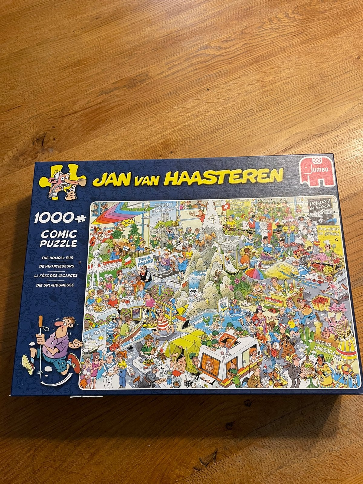 Puzzel Jan van Haasteren. 1000 stukjes. De vakantiebeurs, Ophalen of Verzenden, 500 t/m 1500 stukjes, Zo goed als nieuw, Legpuzzel