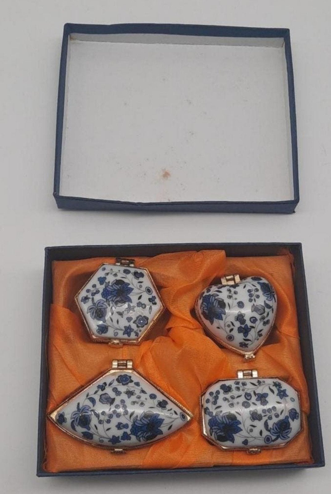 Vintage Chinese porseleinen Pillendoosjes (4x), Ophalen of Verzenden