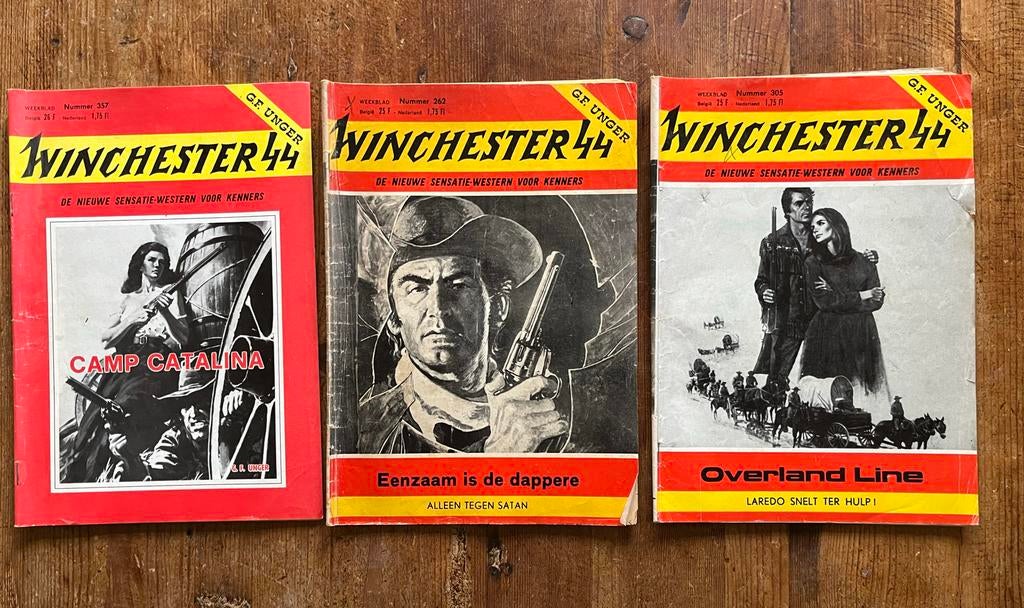 3x Weekblad Winchester 44 - G.F. Unger Westerns, Ophalen of Verzenden, Gelezen, Nederland