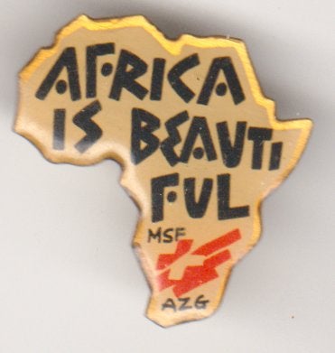 Artsen zonder grenzen Afrika pin vintage, Verzenden, Zo goed als nieuw, Overige onderwerpen