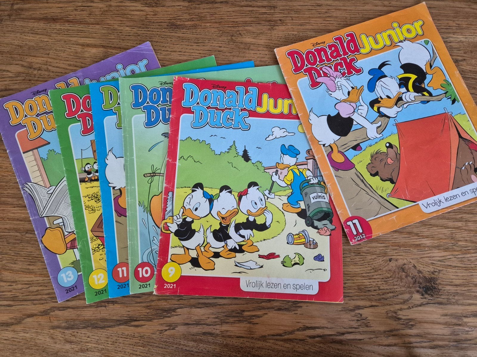 Set Donald Duck junior (6 stuks), Meerdere comics, Ophalen, Gelezen