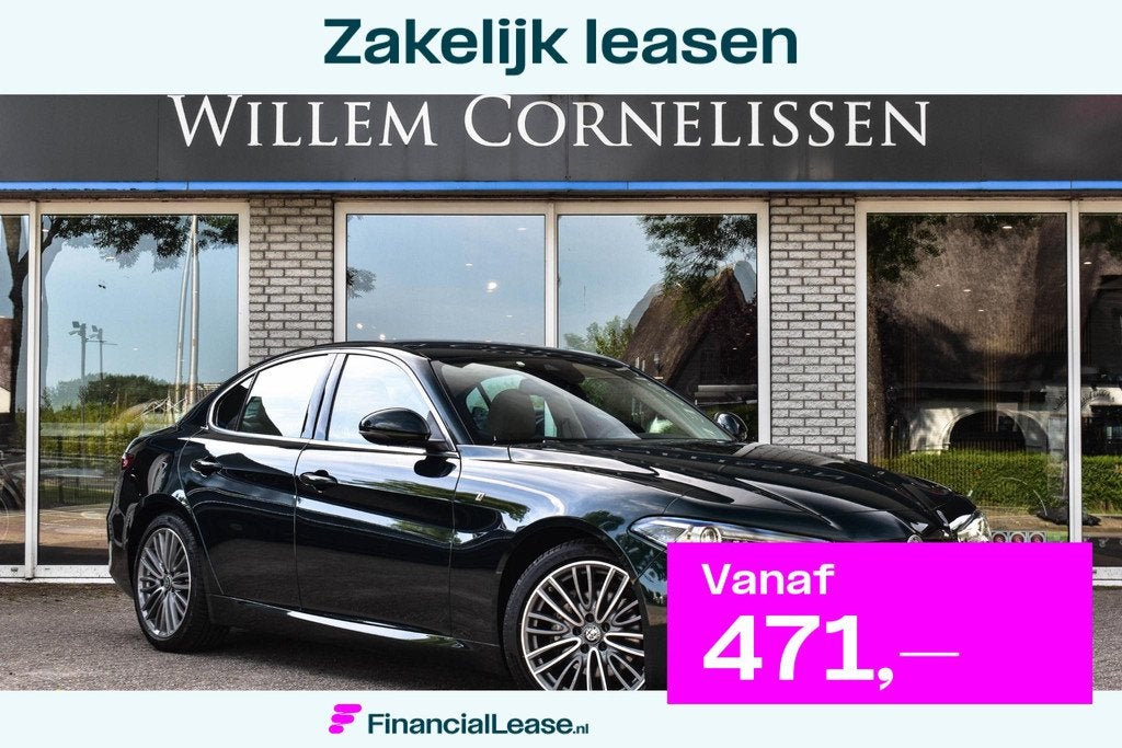 Alfa Romeo Giulia 2.2 TI Verde Visconti Leder Carplay Stoelv, 745 kg, Achterwielaandrijving, Gebruikt, Automatische klimaatregeling