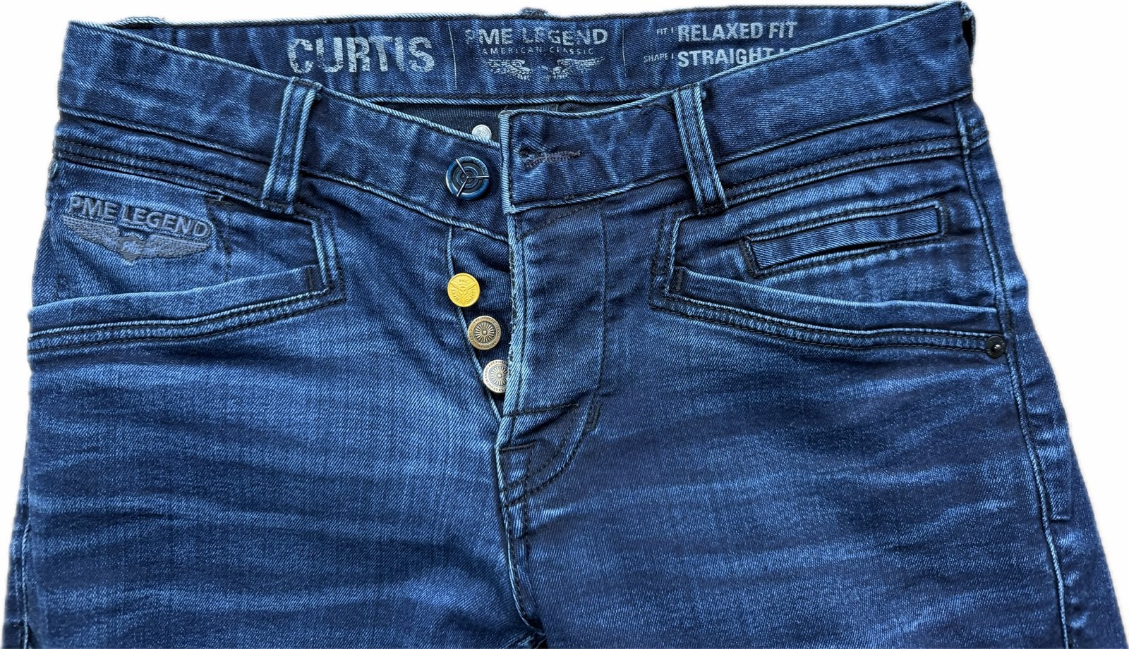 PME Legend Curtis Jeans - Comfortabele Spijkerboek, Kleding | Heren, Spijkerbroeken en Jeans, Ophalen of Verzenden, Gedragen, Blauw