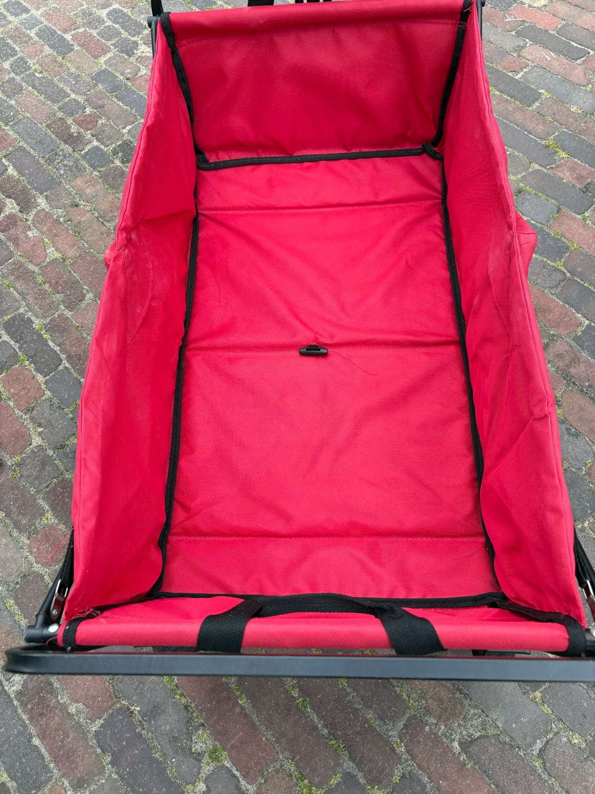 Opvouwbare bolderkar rood met tas - zo goed als nieuw, Ophalen, Opvouwbaar, Gebruikt