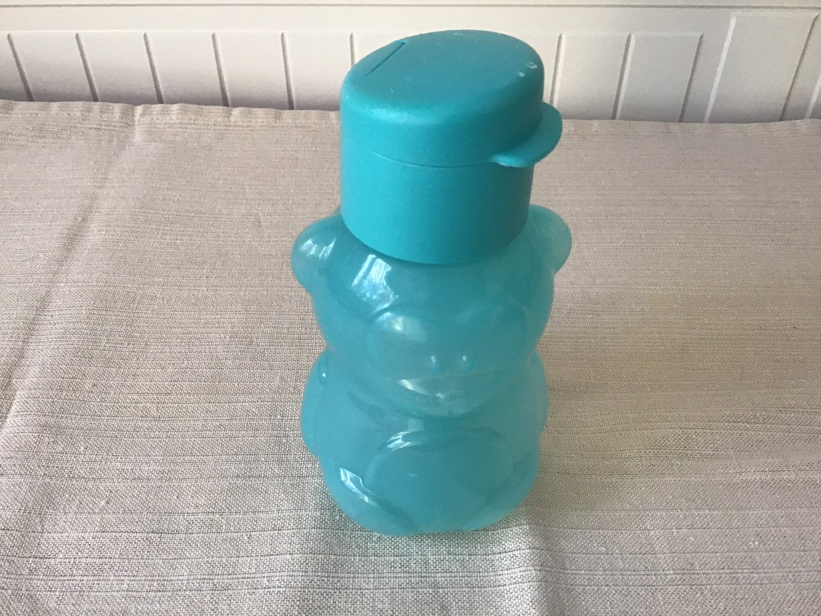 Tupperware Ecofles 350 ml, Blauw, Ophalen of Verzenden, Zo goed als nieuw, BPA-vrij