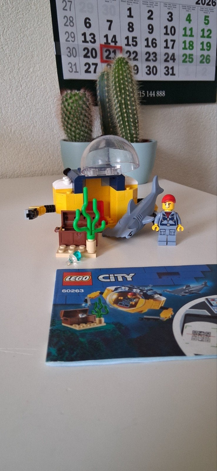Lego onderzeeër 60263, City, Verzenden, Lego, Zo goed als nieuw