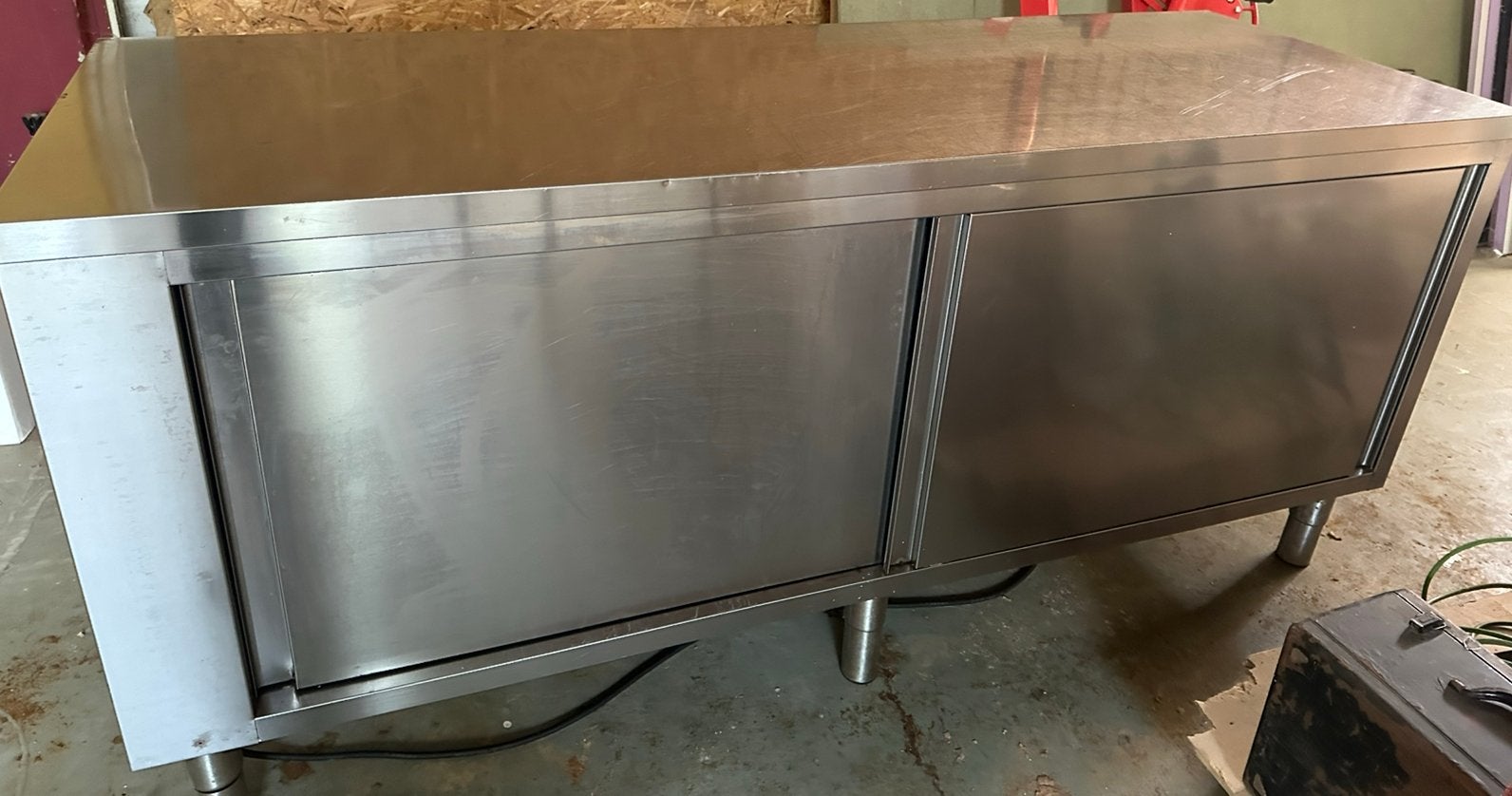 Warmhoudkast combisteel | warmhoudwerkbank rvs, Ophalen, Gebruikt