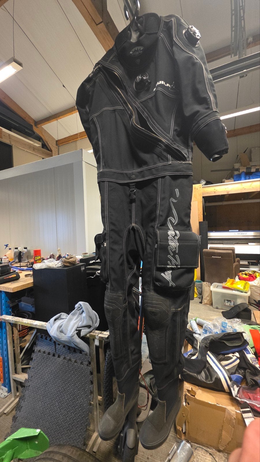 Waterproof droogpak maat s heren, Watersport en Boten, Ophalen, Gebruikt, Wetsuit