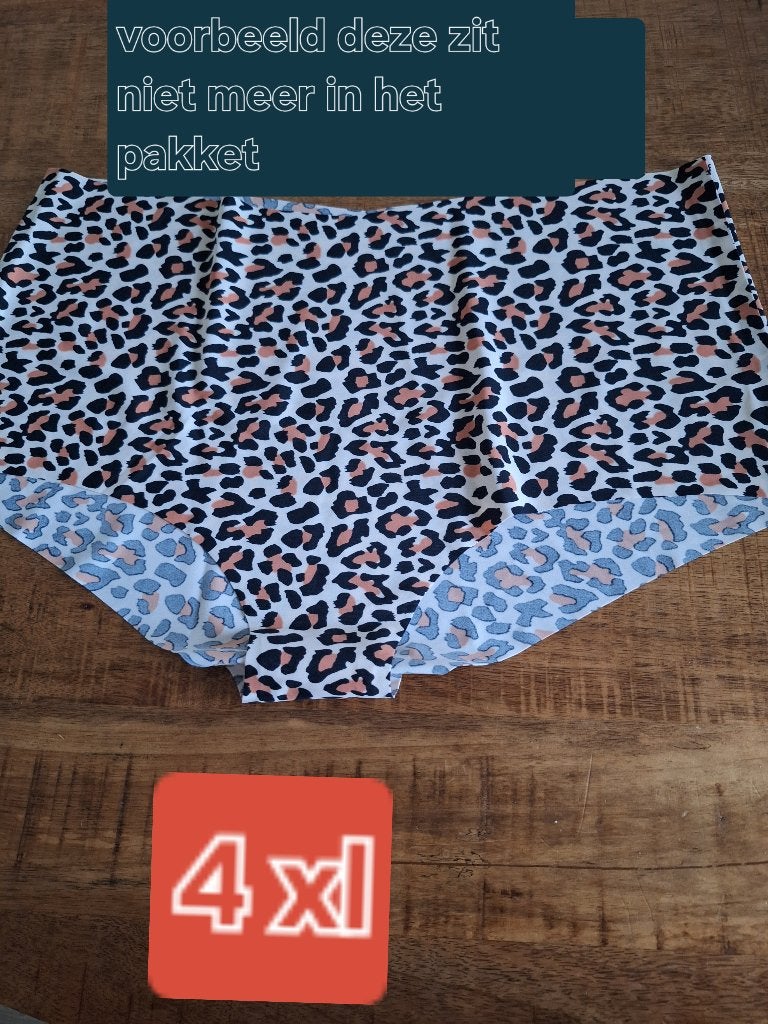 slips 4xl 13 st, Verzenden, Zwart, Nieuw, Lingerie of Zwemkleding