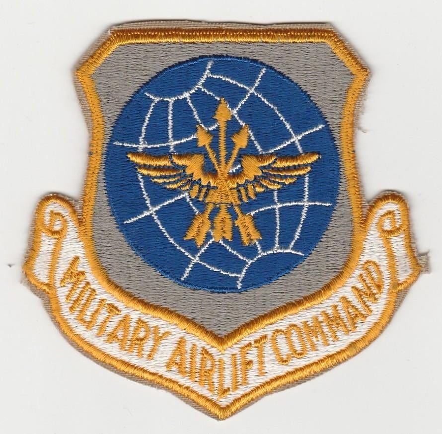 Groot embleem US Air Force - Military Airlift Command, Verzenden, Luchtmacht, Amerika, Embleem of Badge
