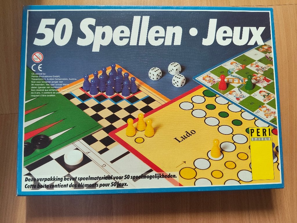 spel - 50 spellen in 1 doos, Ophalen, Zo goed als nieuw, Peri Spiele