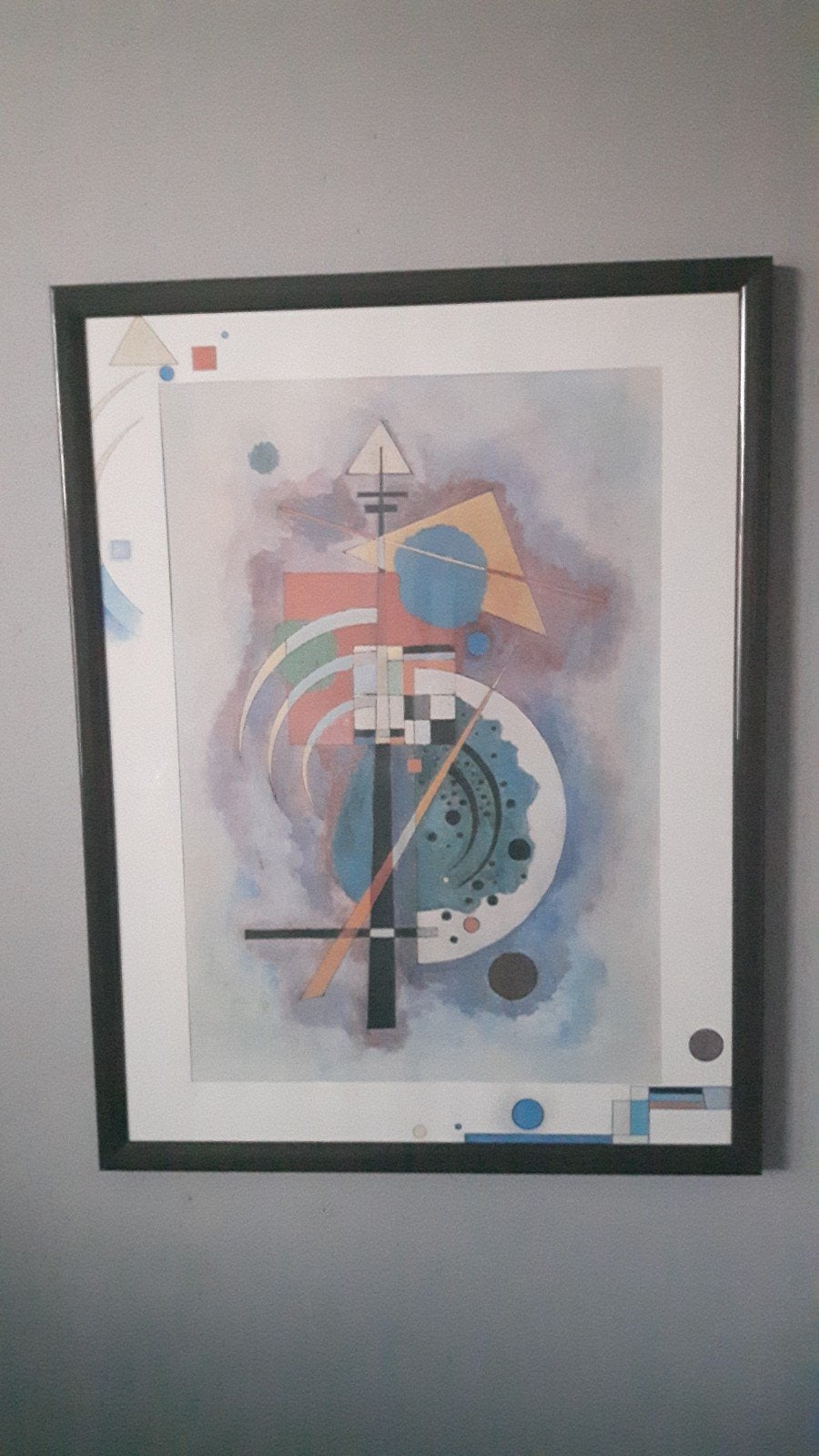 Kandinsky Stijl Tekening met Zwarte Lijst, Ophalen