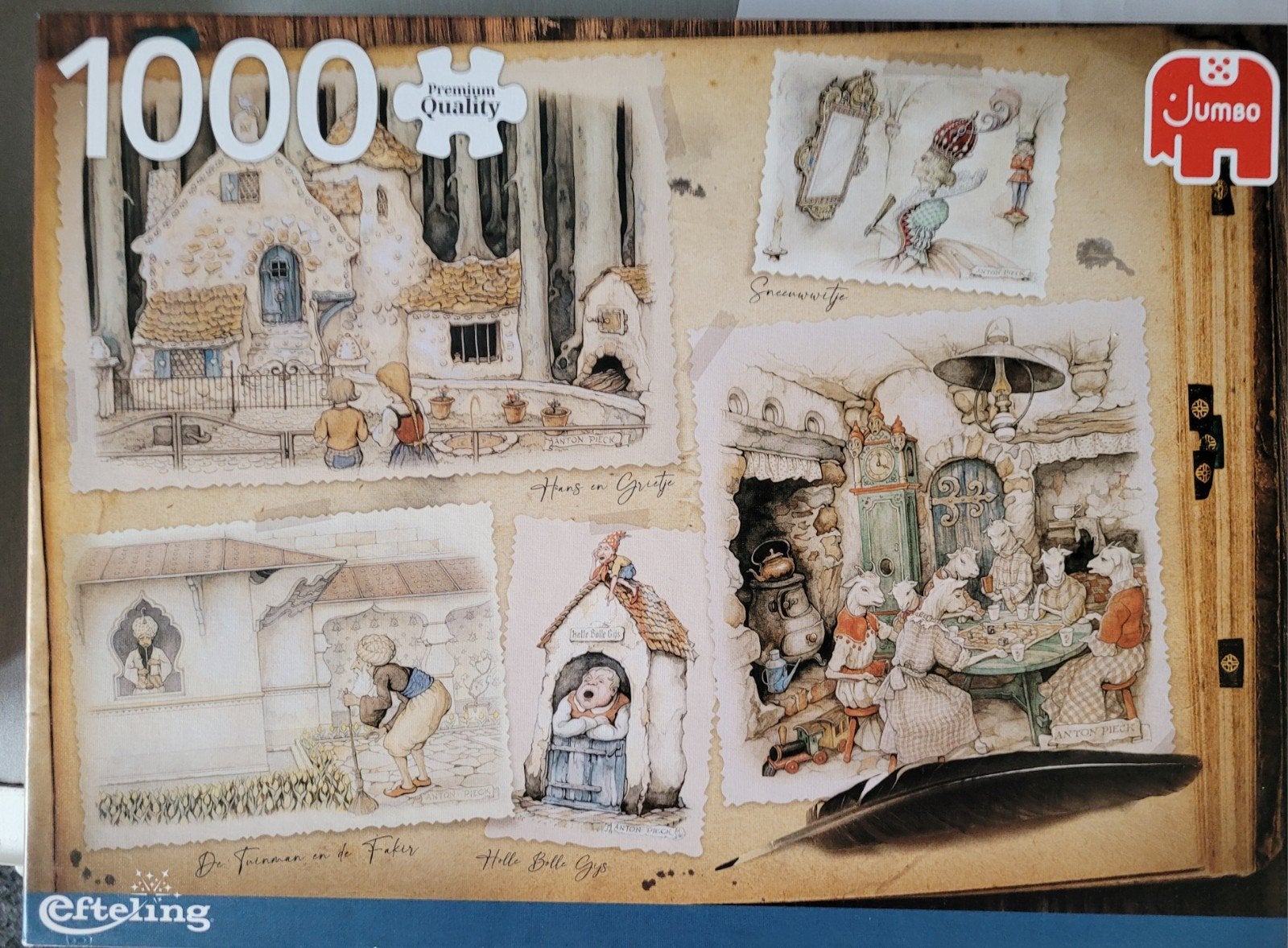 Efteling puzzel 1000 stukjes, Ophalen of Verzenden, 500 t/m 1500 stukjes, Zo goed als nieuw