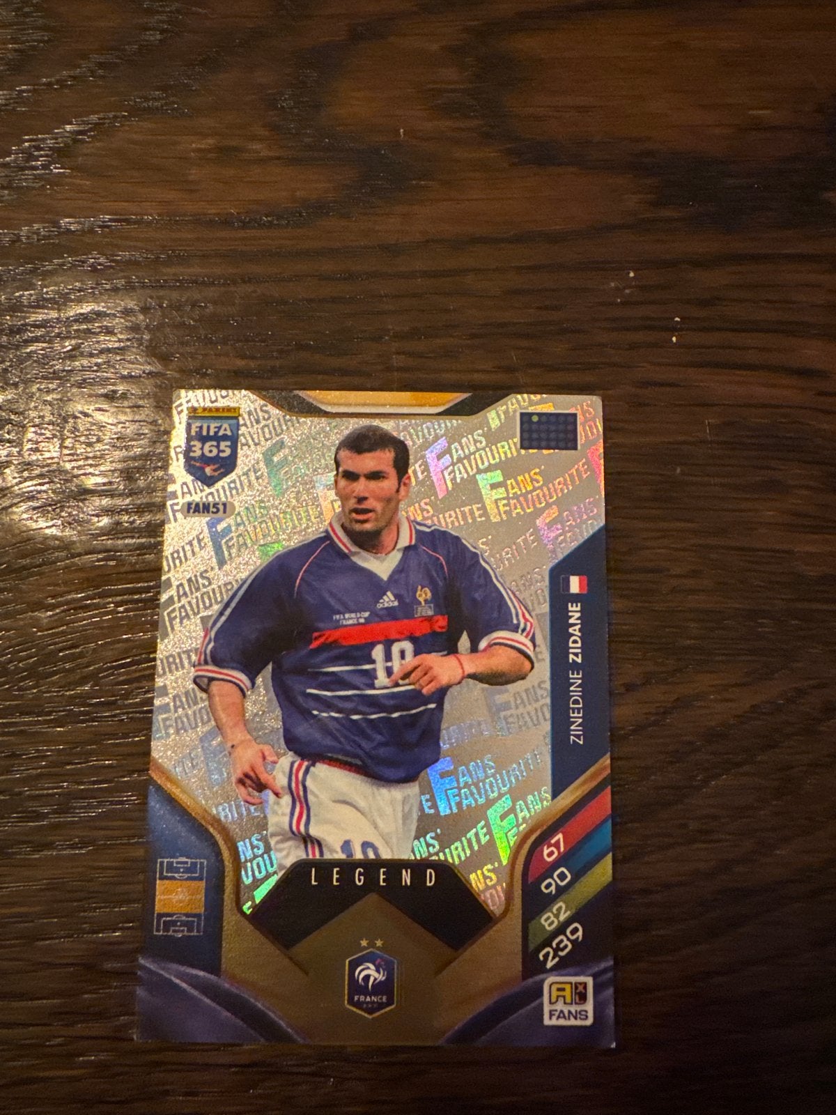Zinedine Zidane FIFA 365 Adrenalyn XL Legend Kaart, Ophalen of Verzenden, Zo goed als nieuw, Buitenlandse clubs, Spelerskaart
