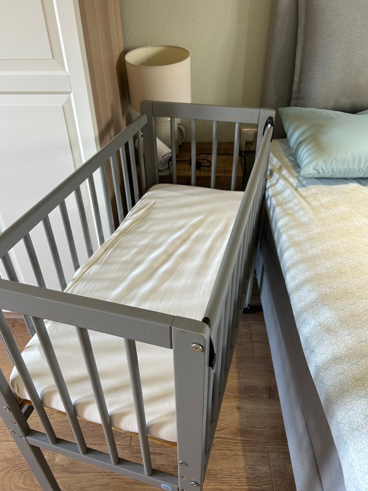 Petite Amelie cosleeper, Ophalen, Gebruikt, Minder dan 140 cm, Matras