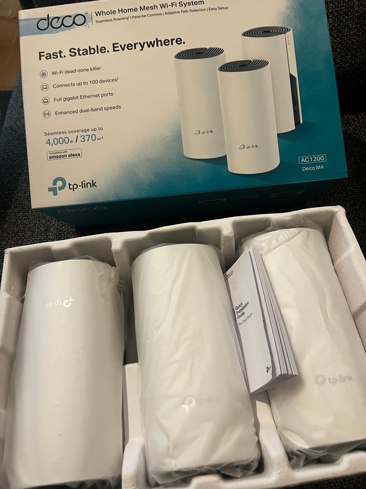 TP-Link Deco M4 Mesh Wi-Fi Systeem/booster, Computers en Software, Ophalen of Verzenden, Nieuw, Router