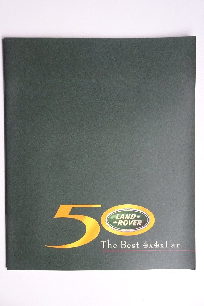 Land Rover 50 Jaar Jubileum Brochure - The Best 4x4xFar, Boeken, Land Rover, Ophalen of Verzenden, Zo goed als nieuw, Overige merken
