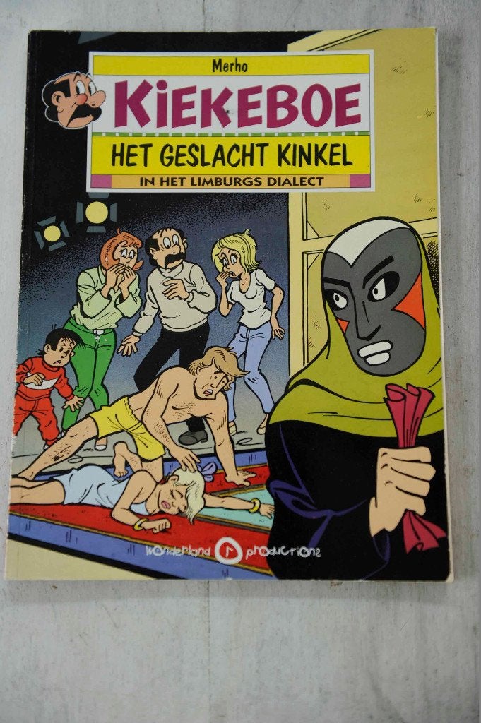KIEKEBOE = Merho Het Geslacht Kinkel ( in het Limburgs Diale, Boeken, Eén stripboek, Verzenden, Zo goed als nieuw, Merho