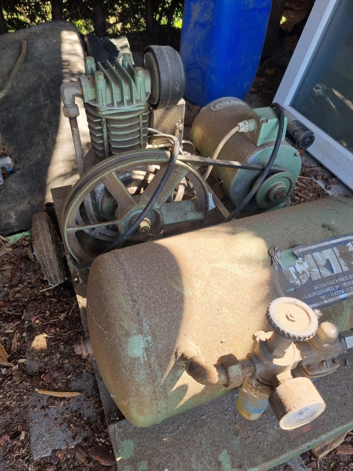 Oude Airpress Compressor - Werkt nog goed!, Doe-het-zelf en Verbouw, Ophalen